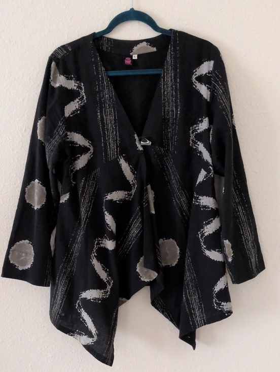 Cupcake International Tops - Cupcake International Asymmetrical Blazer Jacket Size Large